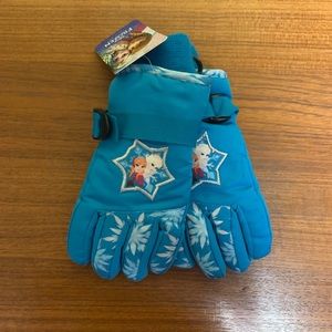 Frozen Blue Gloves Size Girls 4-7